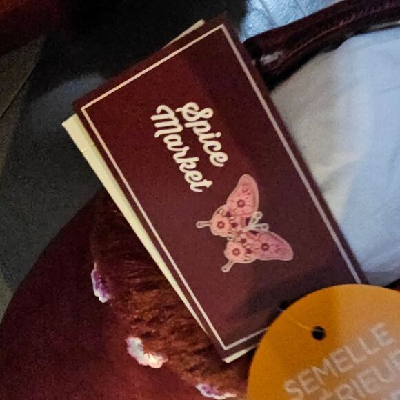 Gymboree Burgundy Faux Suede Clogs with Decorative Flowers size 12 - Picture 10 of 12